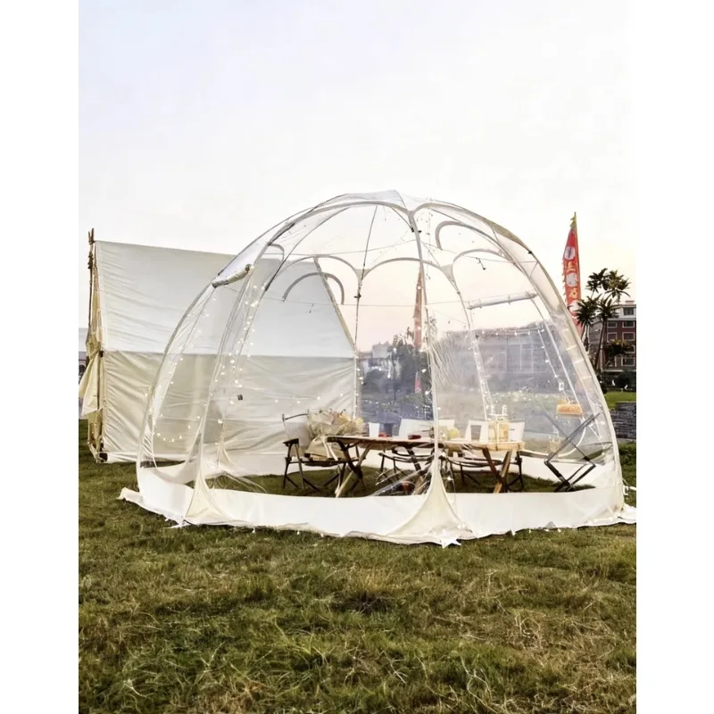 Clear Dome Tents  Outdoor Camping Bubble Tents with Stargazing Skylights  Portable Greenhouses and Warming Shelters