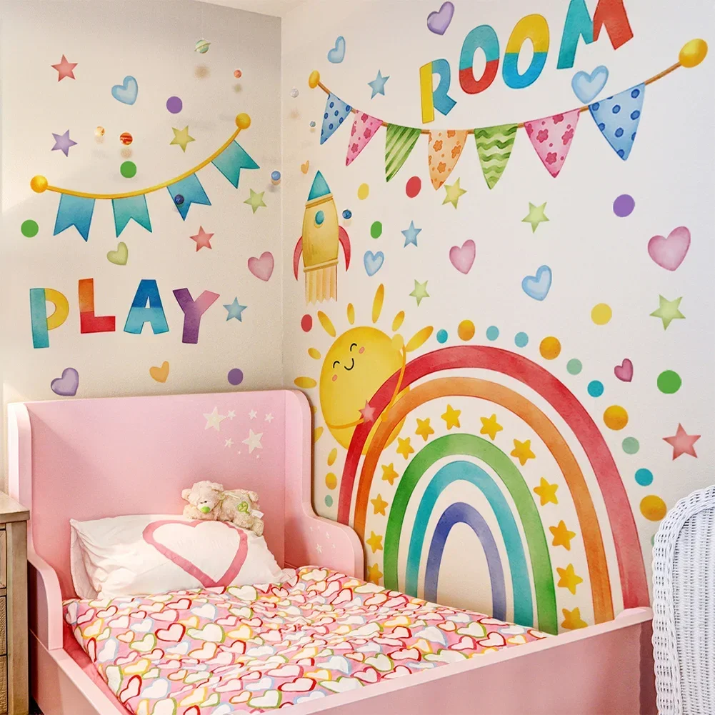 Colorful Wall Art Kids Room Decor Creative Environment 41.33 X 31.10 Inches Creative Wall Decor For Children Children Decor