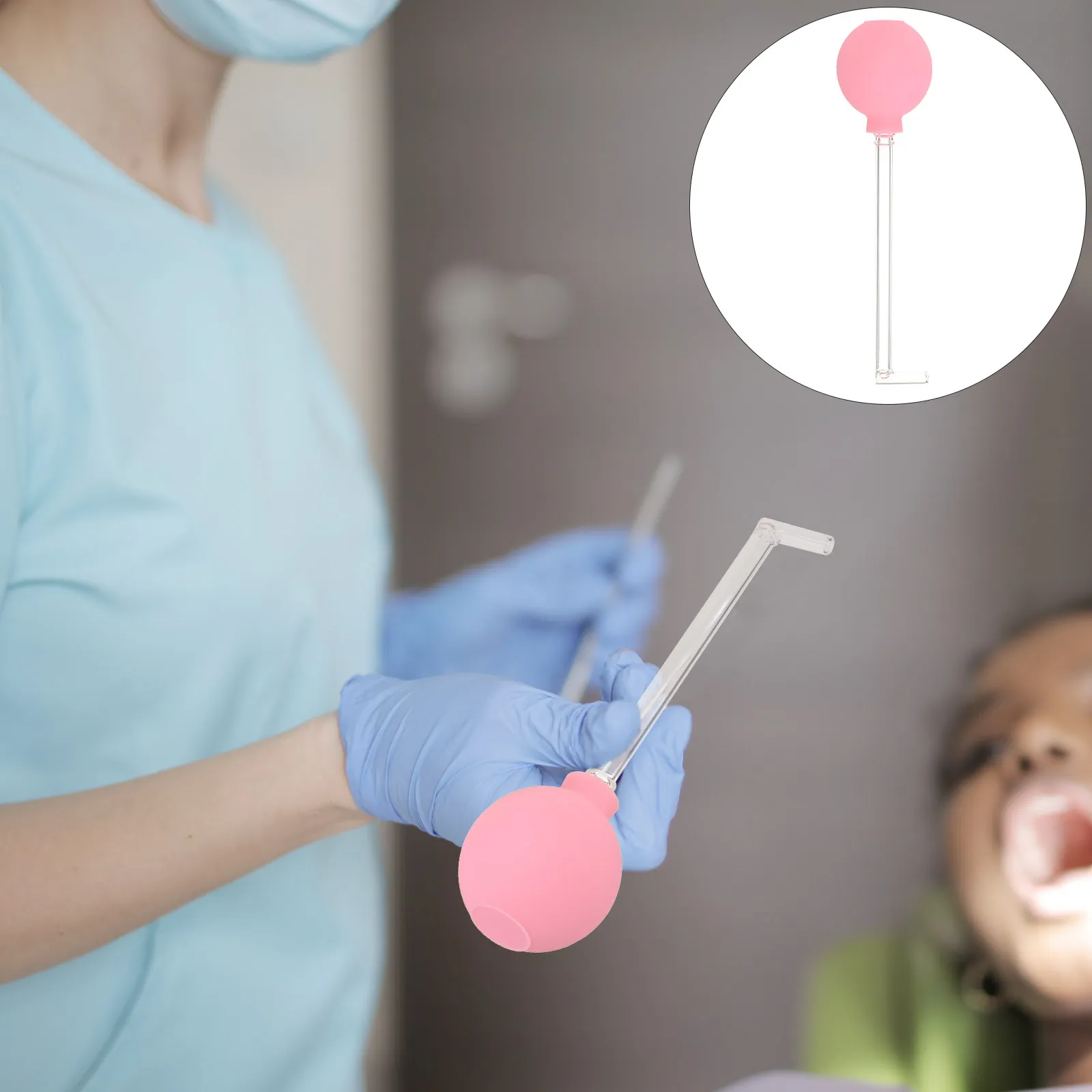 

Многофункциональный очиститель для полости рта с длинной трубкой под прямым углом, двойной насадкой, ручной инструмент для удаления загрязнений с стекла и зубов, с функцией всасывания из ПВХ