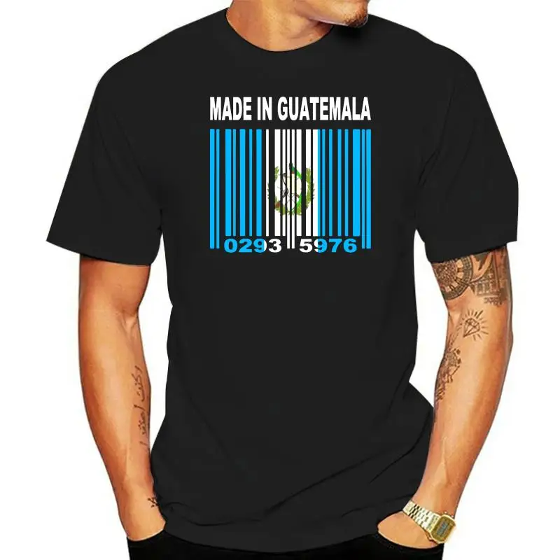 MADE IN GUATEMALA Guatemalan City Flag CUSTOM BARCODE NUMBERS T-shirt Y65