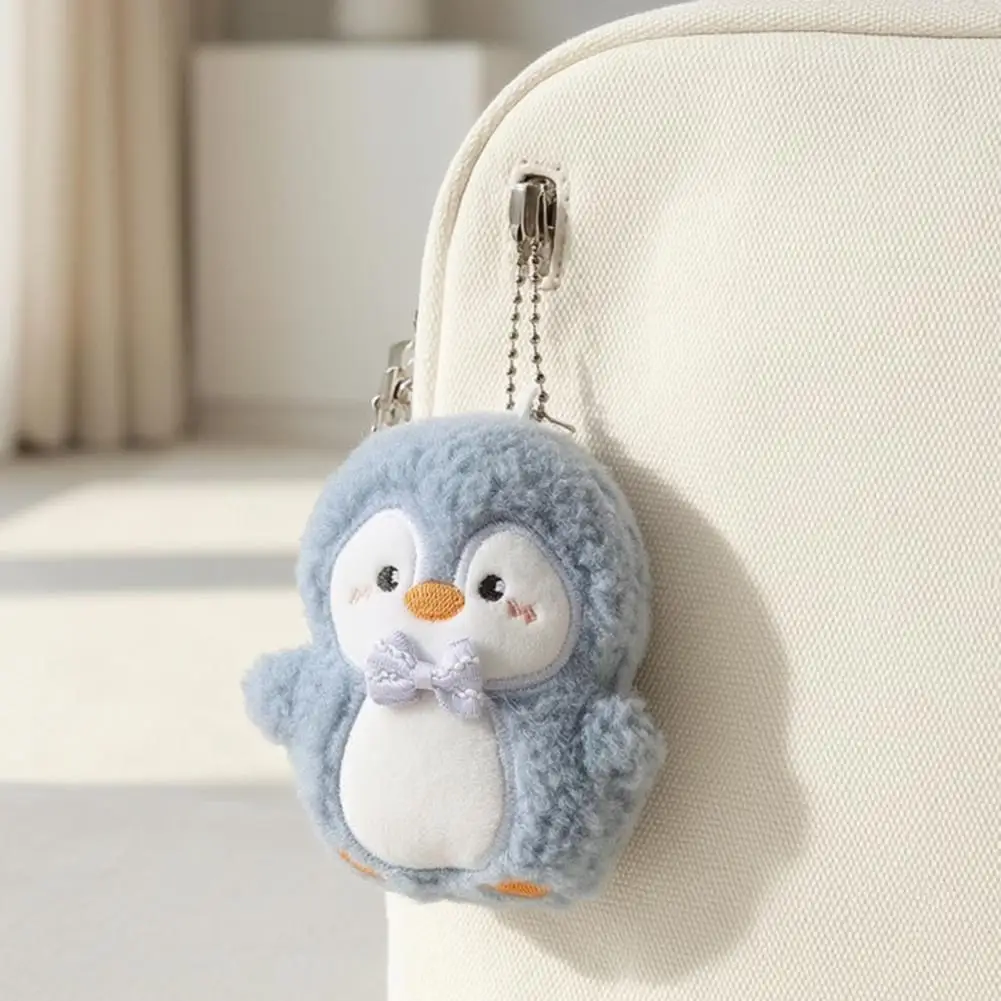 Penguin Plush Toy with Ball Chain, Cartoon Penguin Plush Keychain Pendant, Stuffed Animal Doll for Backpack Bag Charm