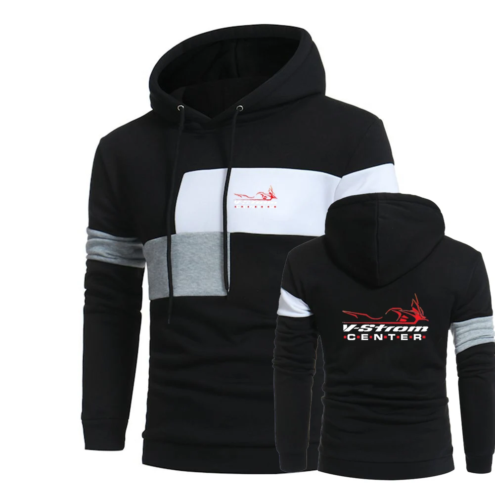 

Motorcycle Vstrom 650 V Strom 2023 Men's New Fashion Hoodies Fashion Casual Hoodies Splicing Color Hoodies Sweatshirt Warm Tops