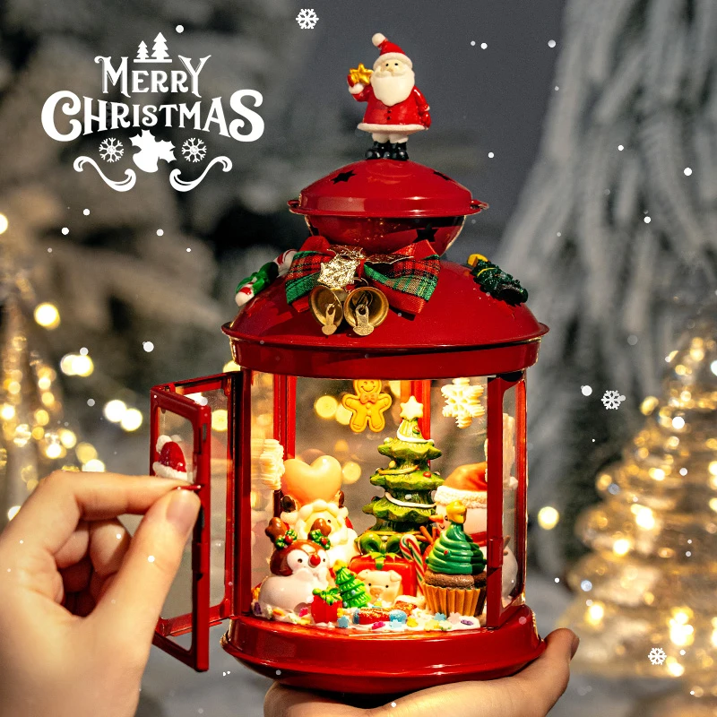 Christmas Gift Creative Decoration Ornaments Christmas Eve Small Gifts For Girls Children Handmade Diy Candlestick Night Light