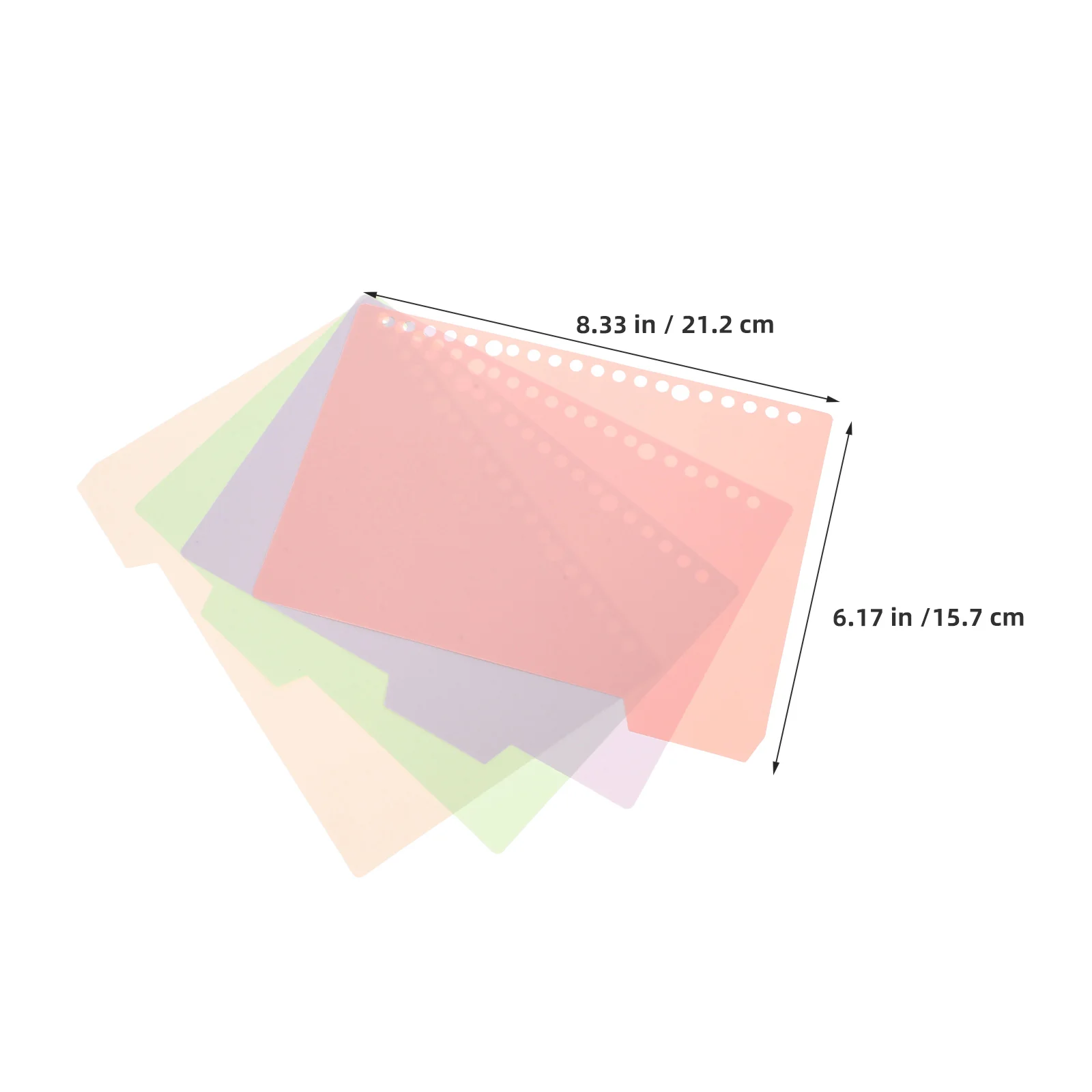 6 set Plastic Binder Dividers With Tabs For Notebooks File Organization Multicolor Page Separators School Office Home Use Loose