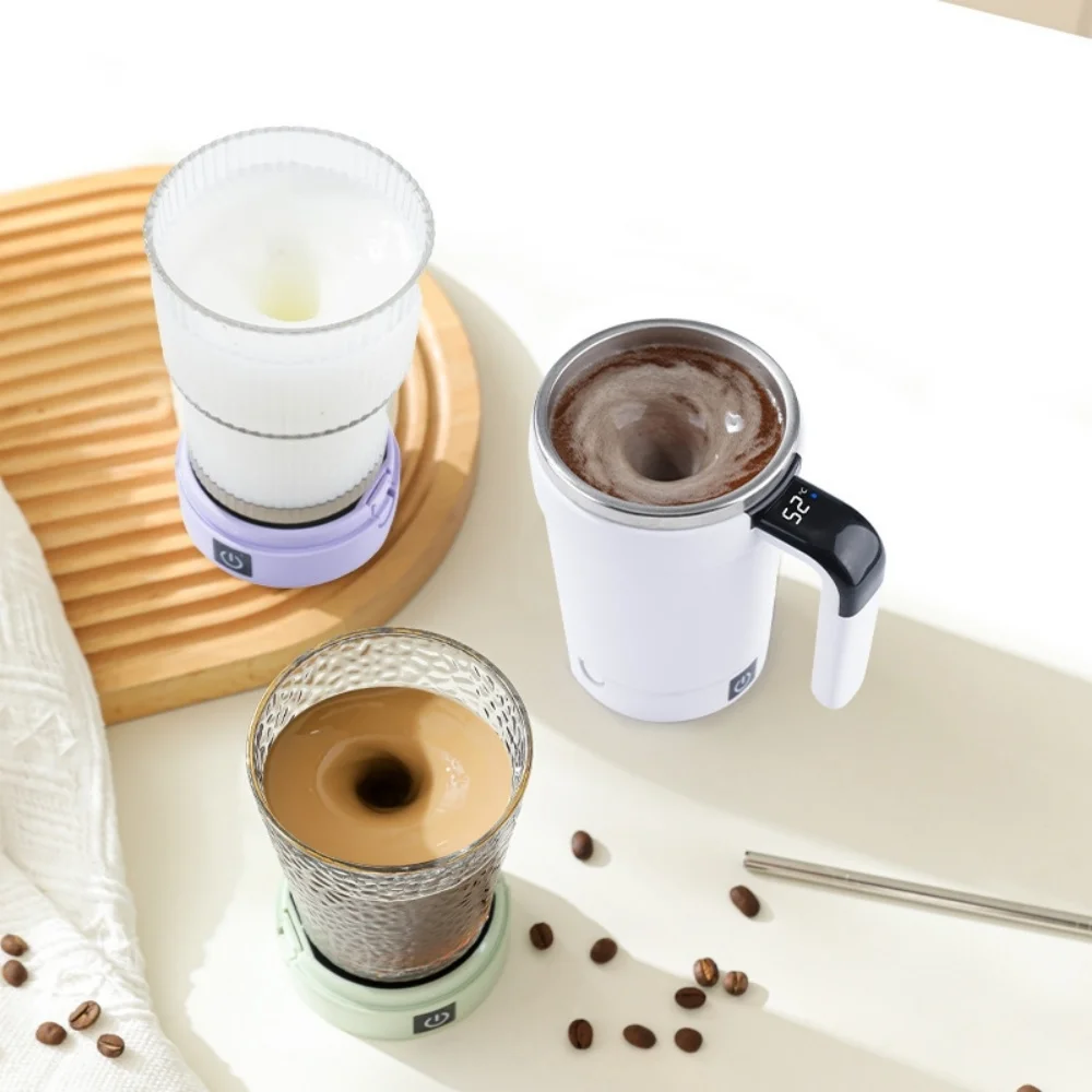 

Smart Automatic Stirring Cup Electric Portable Coffee Cup Magnetic Mixer Stainless Steel Coffee Mug Rotating Magnetic Tumbler