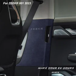 For ZEEKR 001 2023 Interior B Pillar Leather Suede Protective Cover Stickers Anti-scratched Cover Car Styling Accessories