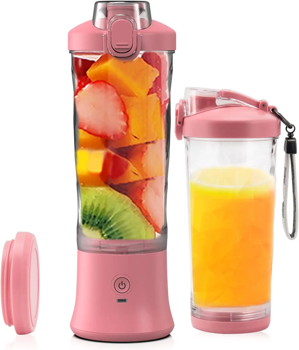 

Portable Blender USB Rechargeable, Personal Size Blender Juicer Machines Cup For smoothies and shakes, 20oz Mini Fruit Mixer Cup