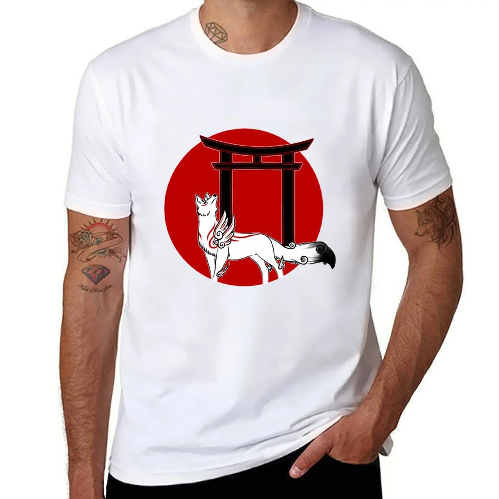 

man Okami t Pop man graphic graphic shirt shirts T-Shirt t man t shirts cotton