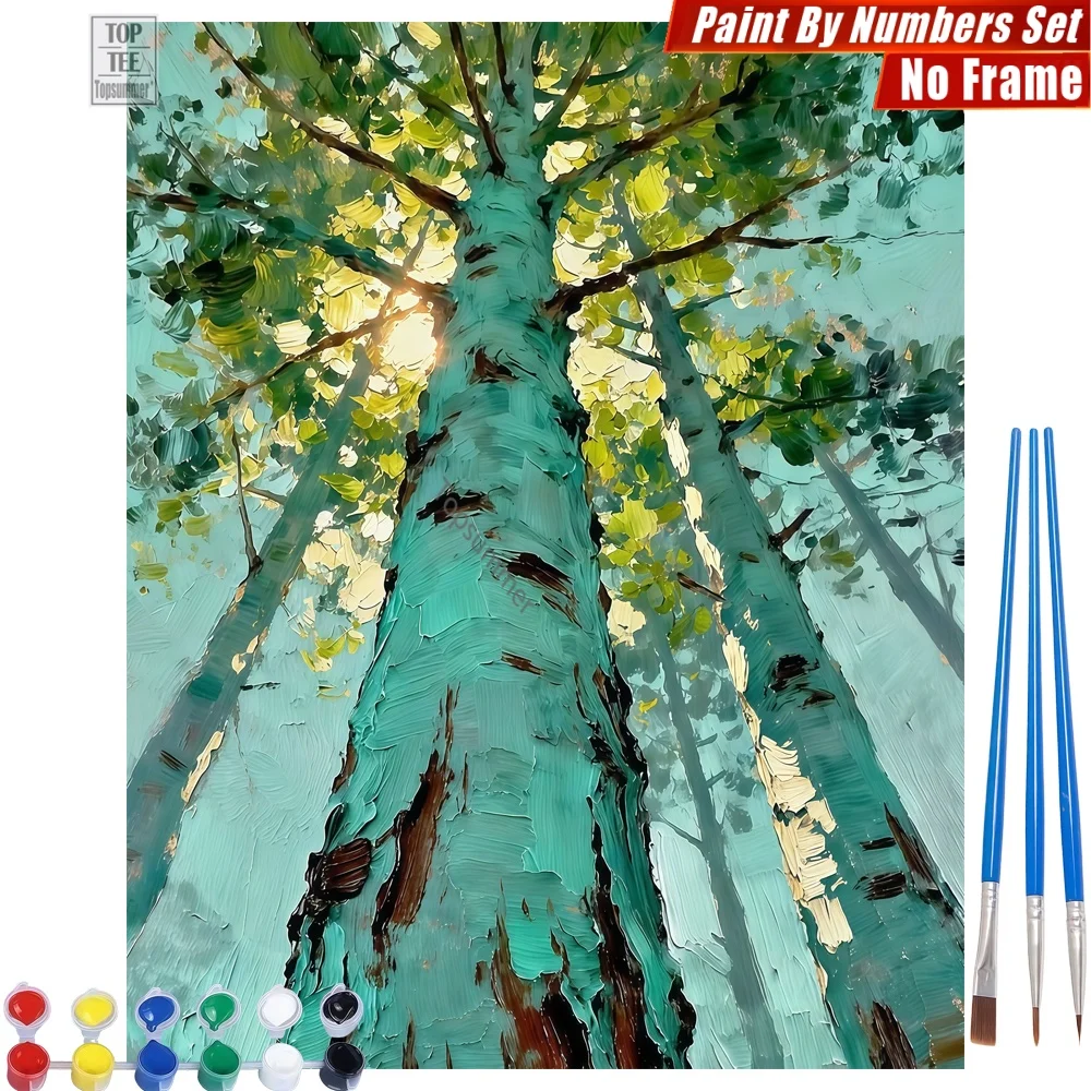 

Набор для рисования по номерам «Солнечные пни деревьев» - подарок для семейных встреч, подарок учителю, подарок другу