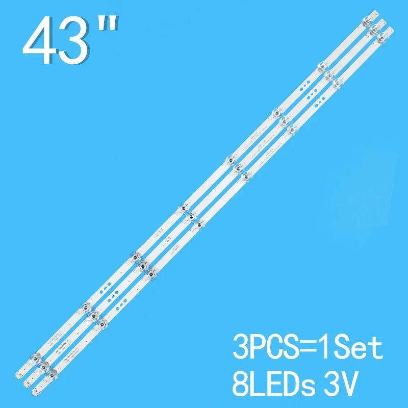 Bande de rétroéclairage LED pour HK43D08-ZC56AG-06 BlauBE kt 43UN265T Kogan KDecisions D43RF9100SUA 43K31