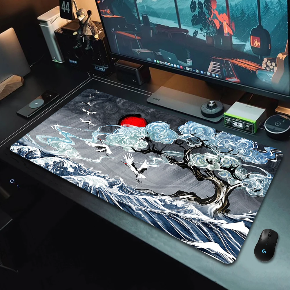 Purple Great Wave Off 900x400mm Mouse Pad Computer Laptop Anime Keyboard Mouse Mat XXL Large Gaming Mousepad Keyboard Desk Mat