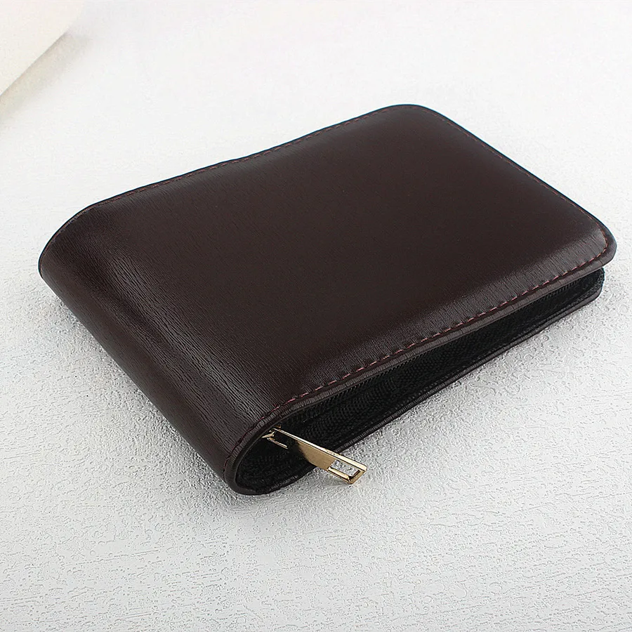 

Luxury PU Leather 12 Slots Fountain Pen Case Bags Box Pencil Storage Pouch Holder Office School Supplies Stationery