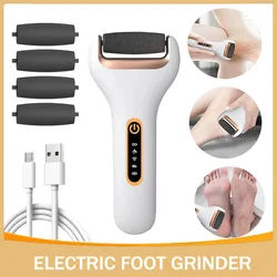 Rechargeable Electric Foot Rasp Callus Remover Professional Foot Repair Machine Waterproof 4 Speeds to Eliminate Feet Dead Skin