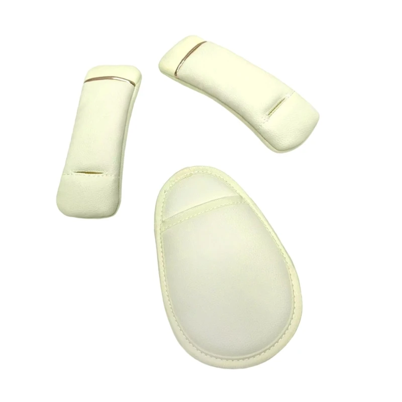 M76C 3 قطعة واقيات الكتف لمقعد السيارة قابلة للتنفس مجموعة حشوة لعربات الأطفال مع دعم أمامي معزز سهل التركيب #4