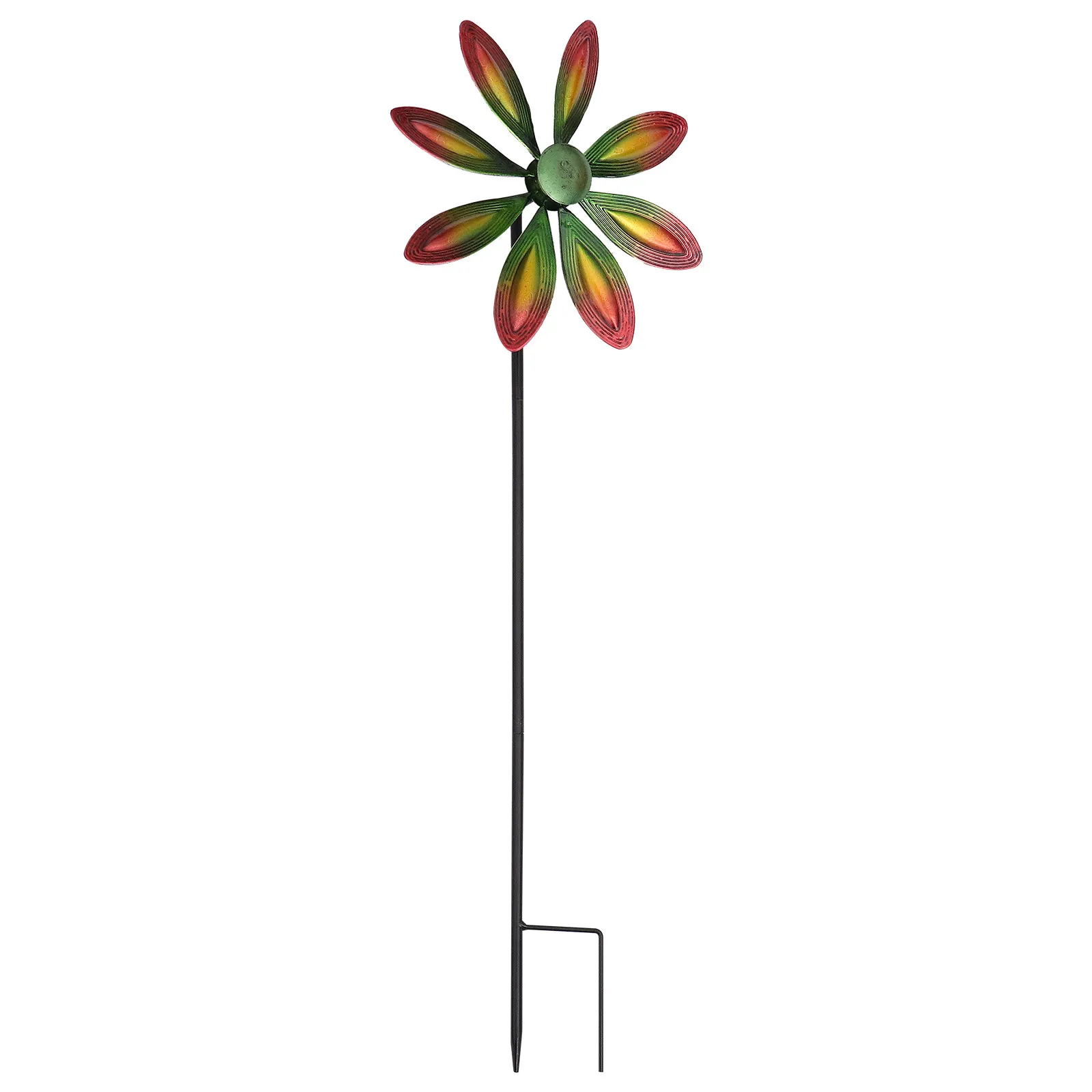 

1Pcs Colorful Rotating Windmill Iron Decorative Pinwheel Garden Yard Lawn Outdoor Decor Ornament Iron Windmill
