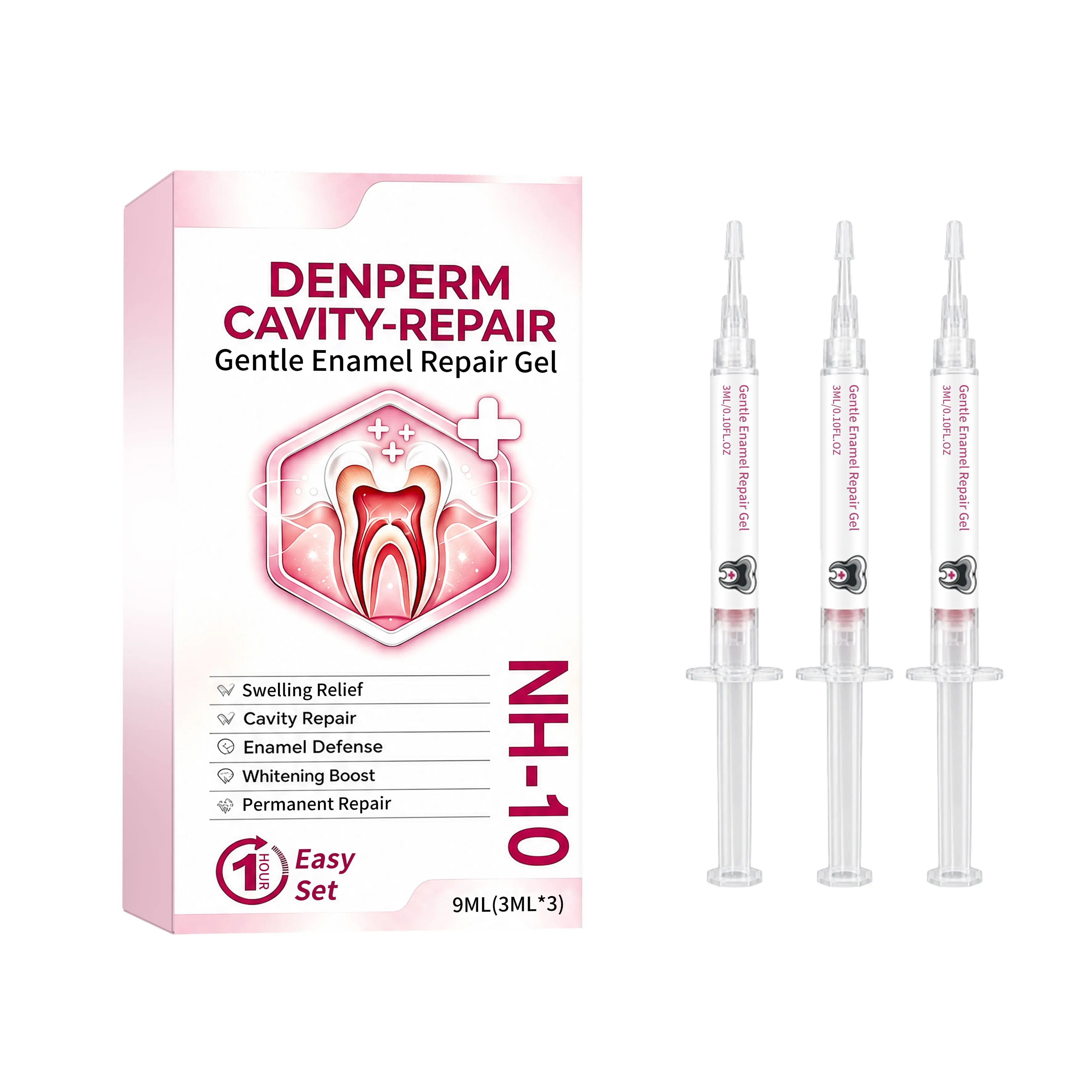 Cavity Enamel Repair Gel Relieve Gum Swelling And Discomfort Brighten Teeth Boost Whitening Effect Gentle Formula Care For Teeth