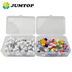 JUMTOP Dental Polishing Cup Latch Type Rubber Tooth Polishing Brush Prophy Cup for Low Speed Contra Angle Handpiece