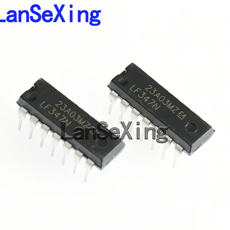 Direct insertion LF347N LF347CN DIP-14 broadband JFET input four operational amplifiers LF347 chip 347