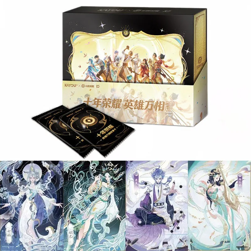 

Оригинальные коллекционные карточки KAYOU King of Glory к 10-летию: всесезонная коллекция героев, открытки Glory, аниме-игровые аксессуары, подарочные игрушки