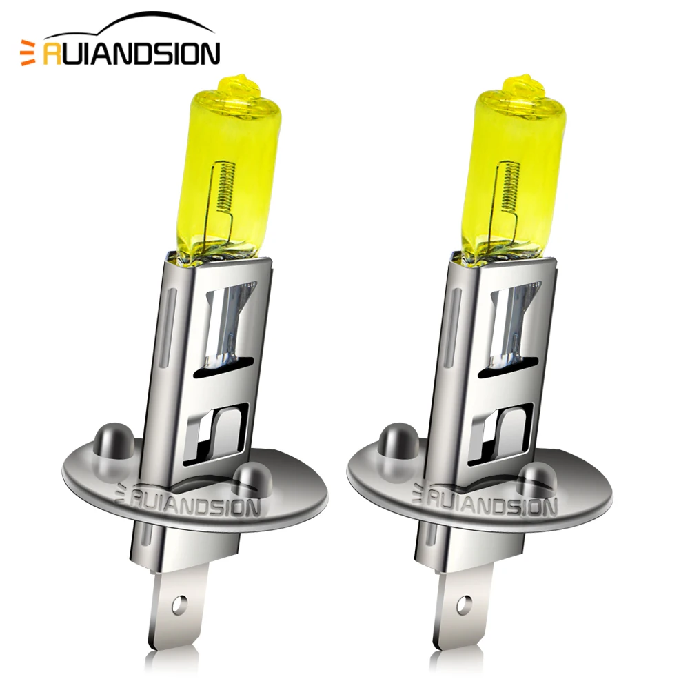

2Pcs H7 H1 H3 Super Bright Car Auto Halogen Xenon Headlight And Fog Lamps 12V 55W Yellow 24V 100W White