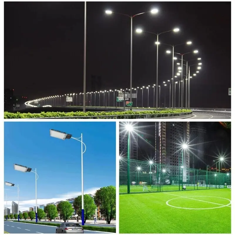 Lampu Jalan 25W 50W 100W 200W, lampu sorot LED luar ruangan tahan air lampu dinding 220V lampu sorot negara taman lampu jalan