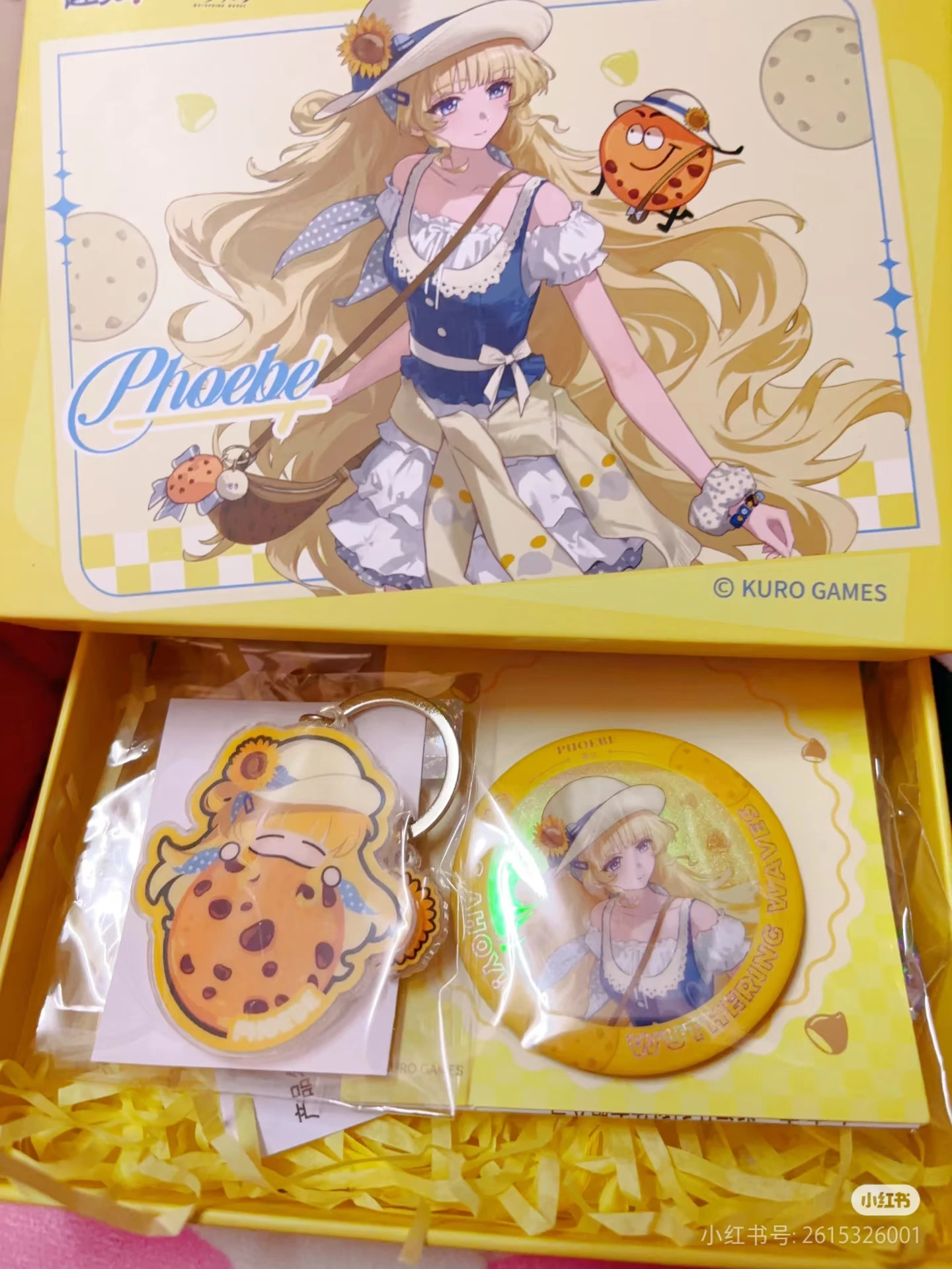 In Stock Official Game Wuthering Waves New Collab GALBRENR Phoebe QIUYUAN Lupa Cosplay Badge Storage Box Acrylic Stand Pendant