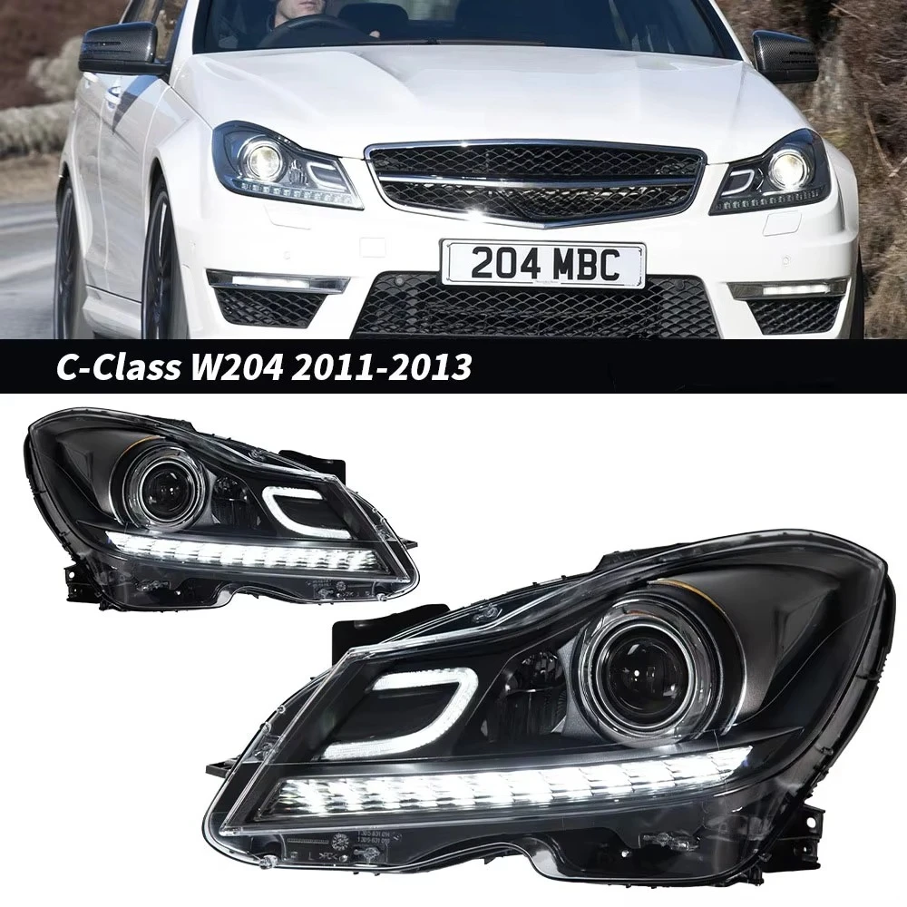 

For C-Class W204 Headlight Assembly C180 C200 C260 Lamp Car Light Retrofit Upgrade LED Headlight LED Front Lamp
