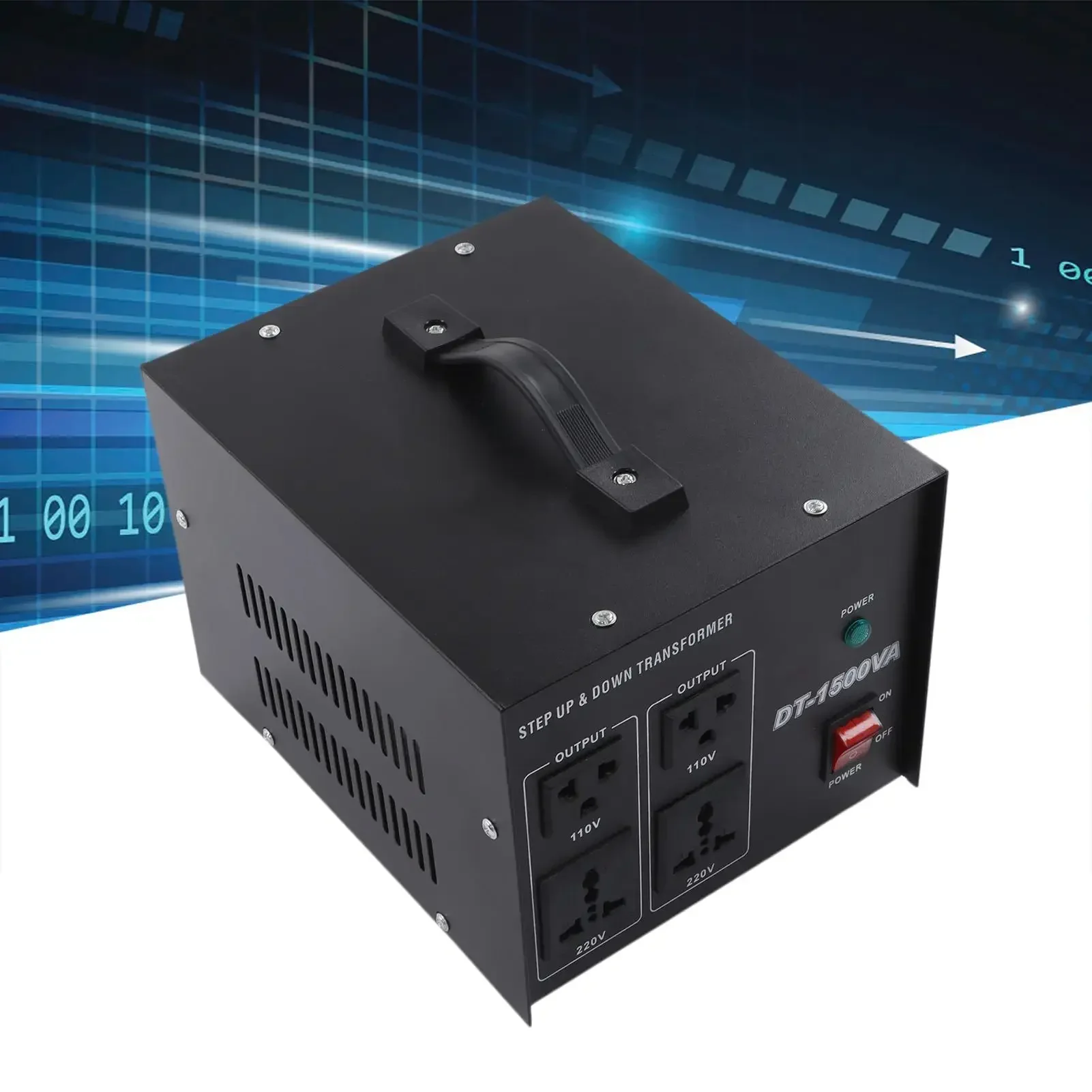 110V/220V 220V/110V - 1500W DT-1500VA Heavy Duty Step Up Voltage Converter Power Transformer