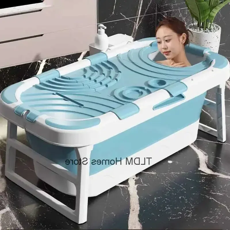 Folding Portable Bathtubs for Adult Full Body Ice Bath Spa Bathtub Large A Swimming Pool Thickened Bath Bucket
