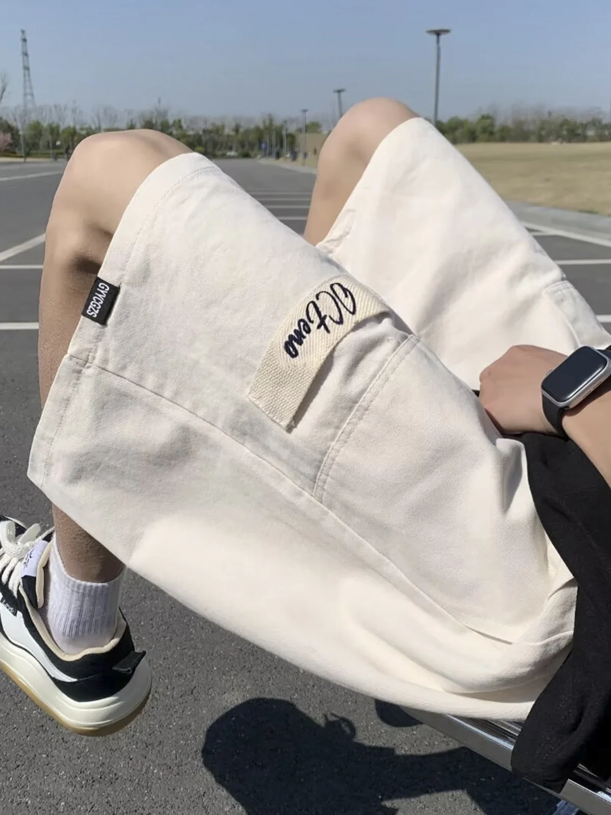 

Summer Thin Workwear Shorts Men's Straight Leg High Street Japanese Style Casual Youth Sports Five-Quarter Pants