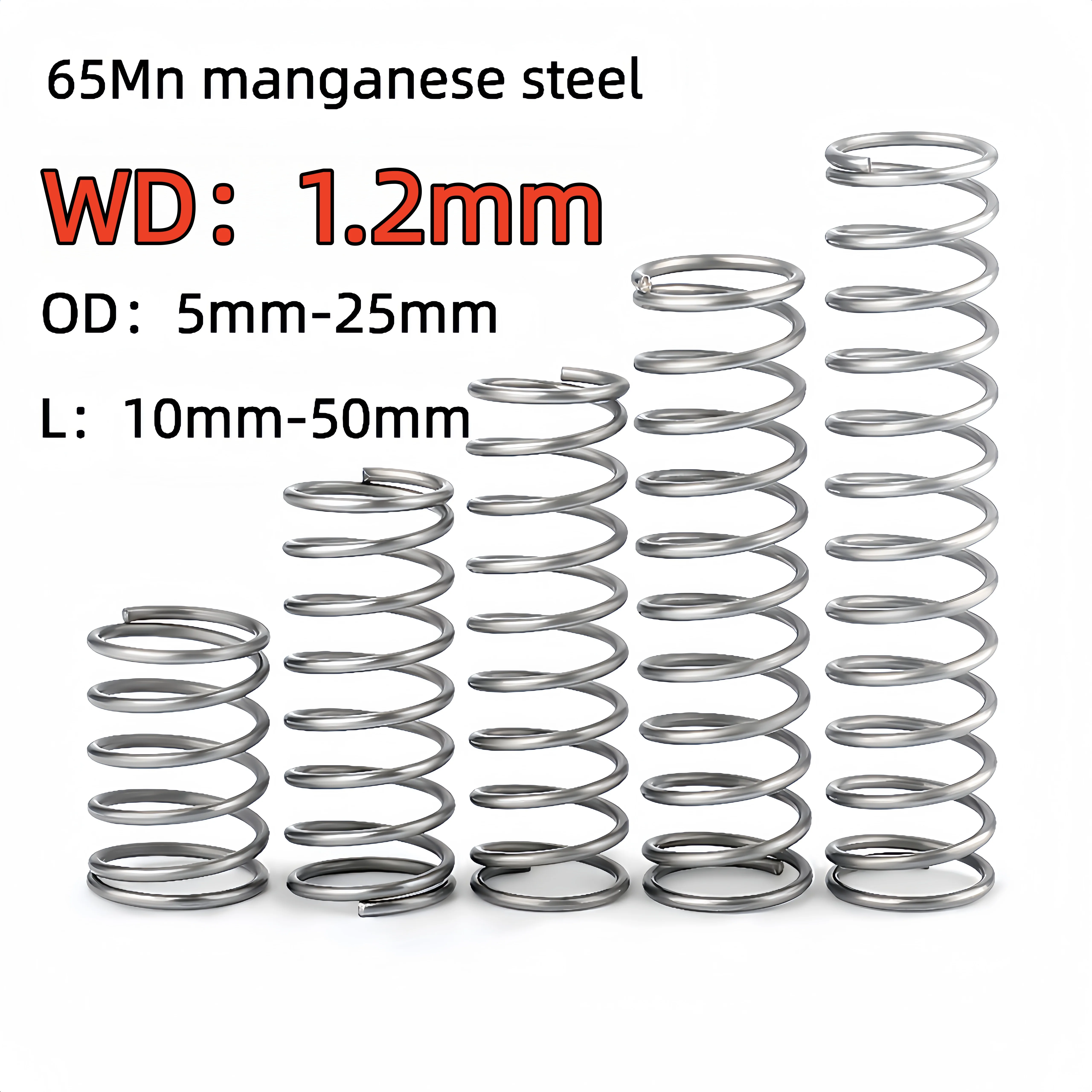 Combo Spring 1.2mm Wire Steel Compression Pressure Spring Y Type Torsion Spring Shock Damping Return Rebound For DIY Auto Hardwa
