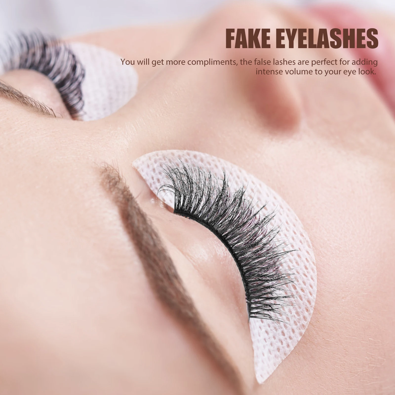 

20 Pairs Imitation Lash Eyelashes False Fake Artificial Strip Faux Full Strips Miss Extension