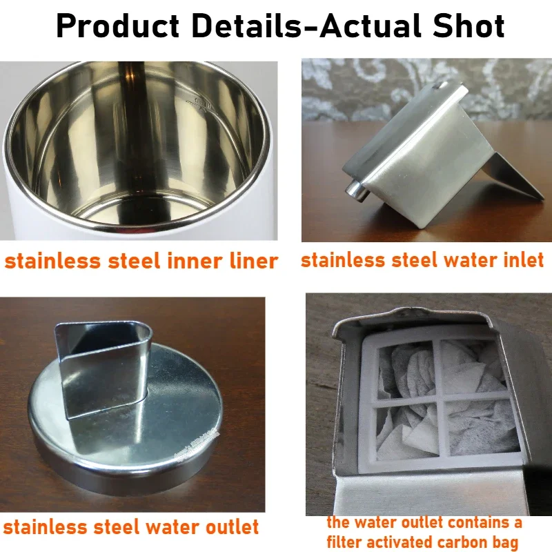Stainless Steel 1.1 Gal Water Distiller W/Button 750W W/BPA Plastic Container Professional Sterilisation for Home Beauty Salon