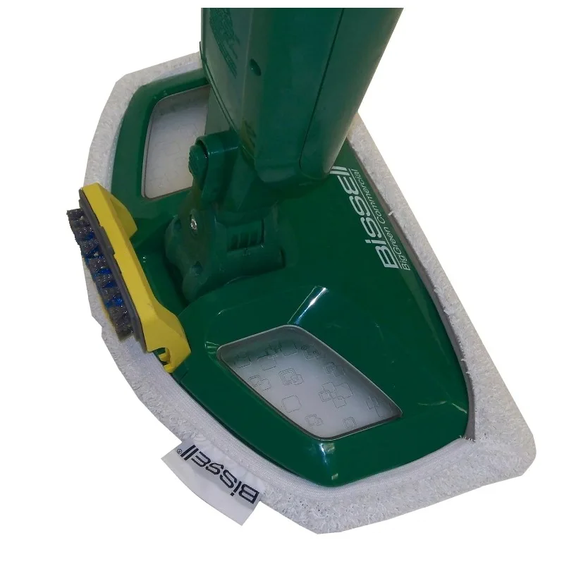 Паровая швабра Bissell Commercial-BGST1566 Power Steamer, ширина 12,5 дюйма, поставляется с двумя мягкими подушечками на каждый день и одной подушечкой для чистки.