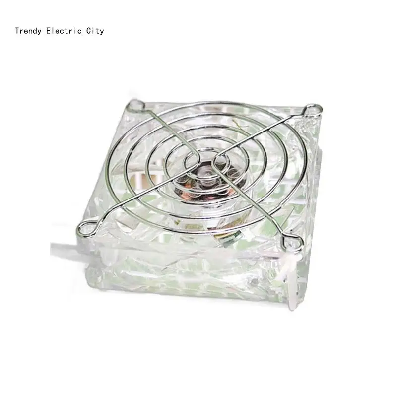 Quạt làm mát thú cưng R9CD Quạt làm mát bàn USB acrylic động Quạt làm mát lồng thú cưng cho Hamster