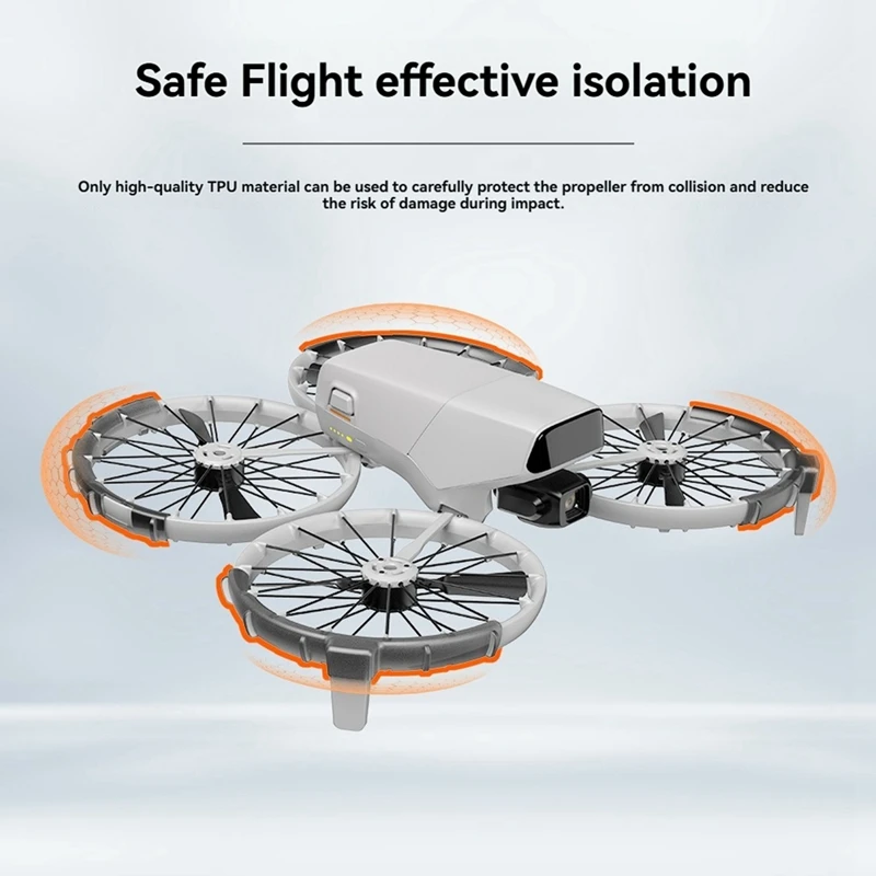 Protetor de pára-choques de pá para dji flip drone hélice guarda pára-choques anel capa protetora acessórios drone a