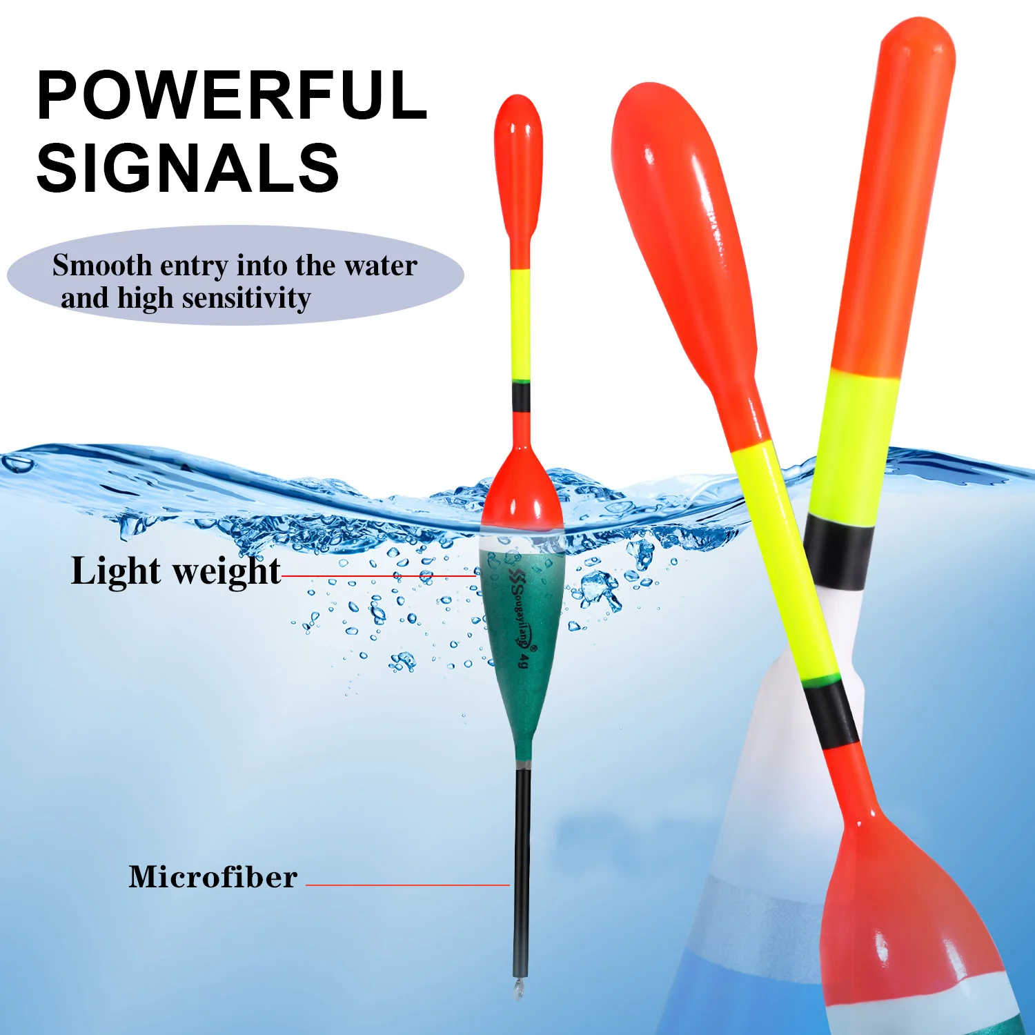 Sougayilang Fishing Float Set 10pc Chinese Hook Buoy Professional Vertical Buoy Accessories Multi Function Lure Float Pesca image 5