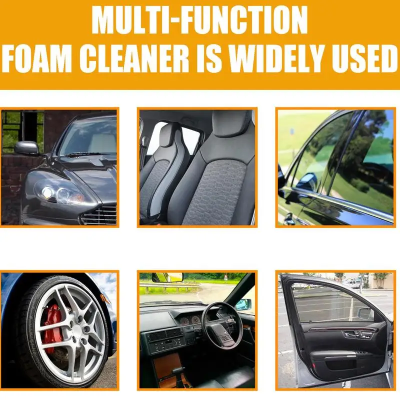 Car Foam Cleaner Deep Cleaning Car Foam Multi Stain Removal Foam Cleaner Cleaning Foam For Mild Efficient Multipurpose Use