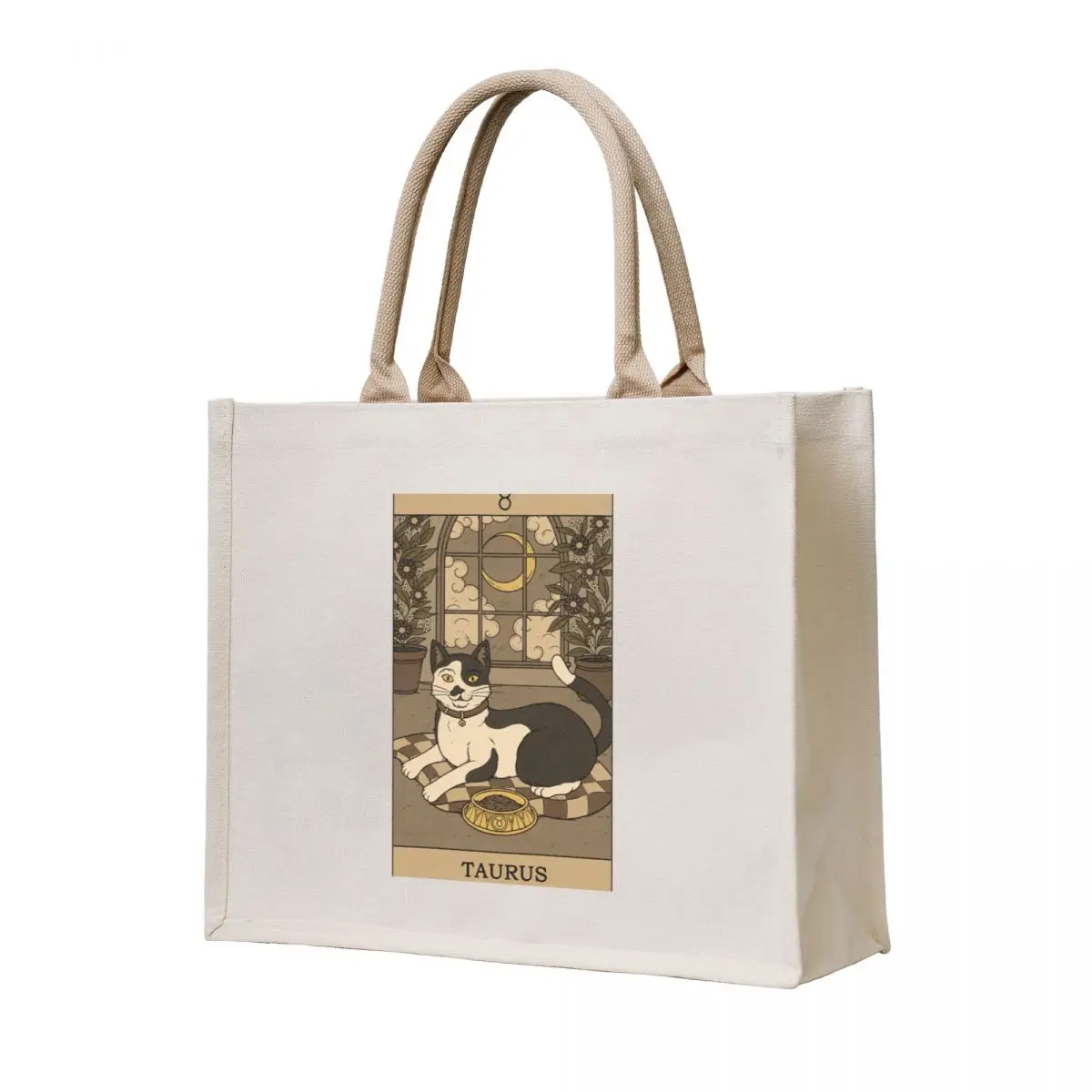 

Taurus Cat Tote Bag personalized tote bag shopping bags foldable handbag tote bags cloth bags