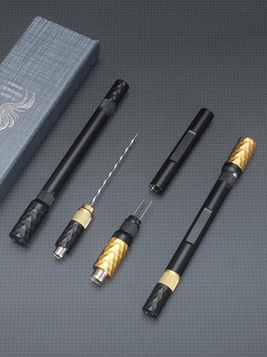 

Zinc Alloy Cigar Needle Four-in-One Double Needle Double Drill Convenient Cigar Drainer Cigar Accessories