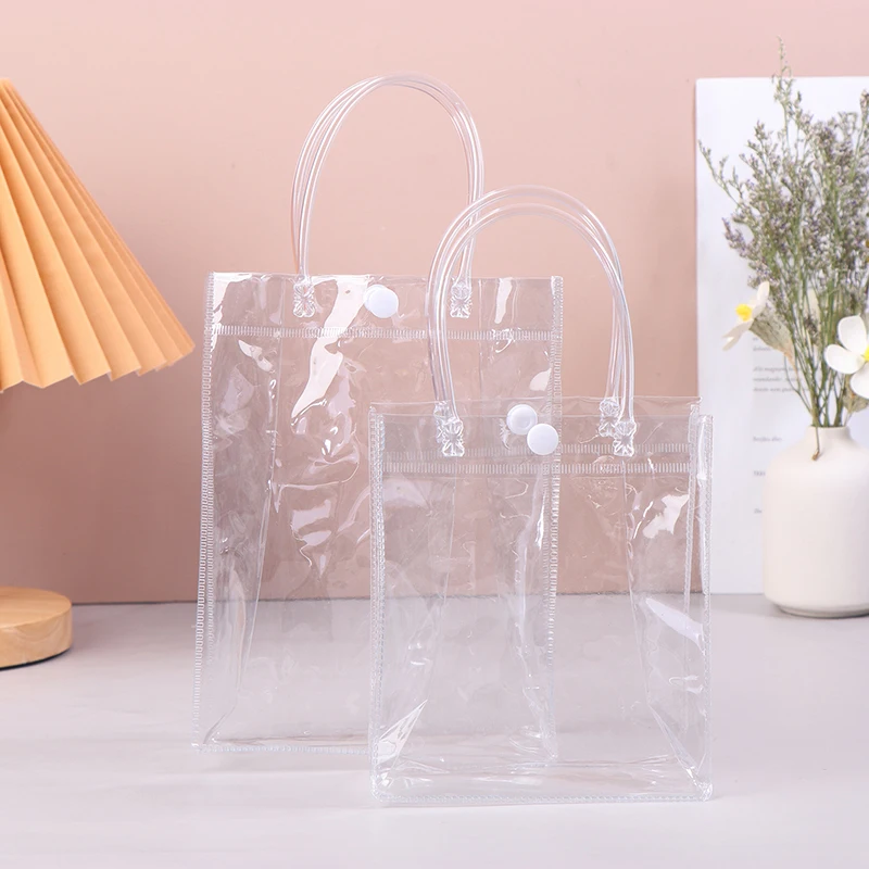 10Pcs Transparent Gift Bags Holiday Gifts Birthday Gift Wrappers Parties Anniversaries Easter Valentine's Weddings Party Gifts