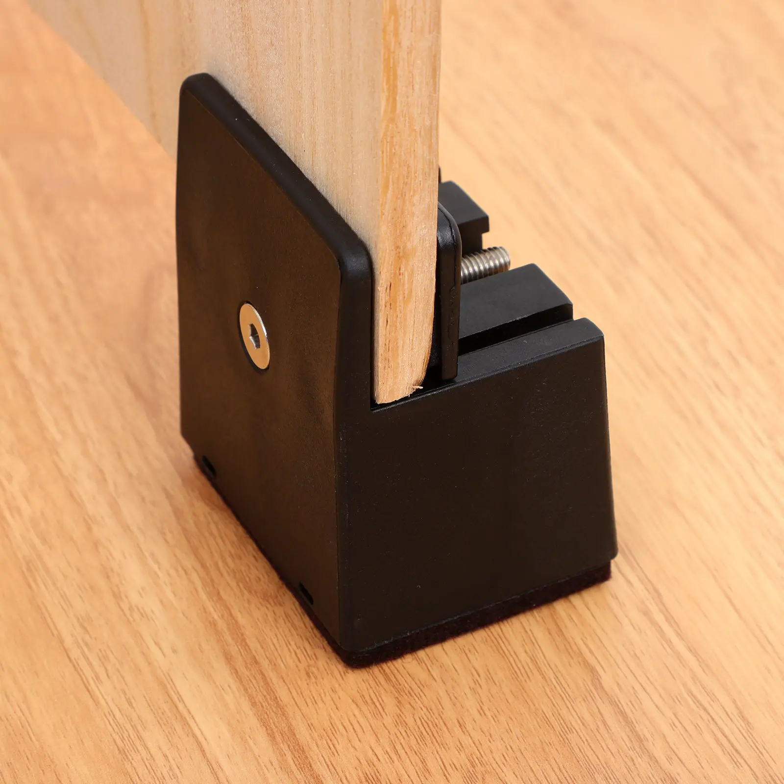 

4Pcs Furniture Leg Pads Adjustable Metal Risers Bed Risers Table Cabinet Sofa Height Extenders Floor Protection Support Clamp