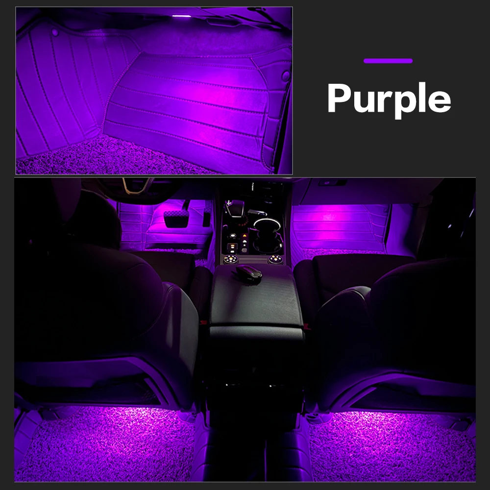 NEUE LED Auto Innen Fußraum Licht Atmosphäre Lampe Zubehör Für SEAT Ateca Leon 5F MK3 3 Alhambra 7N Toledo KG MK4 Ibiza ST – Detail 9