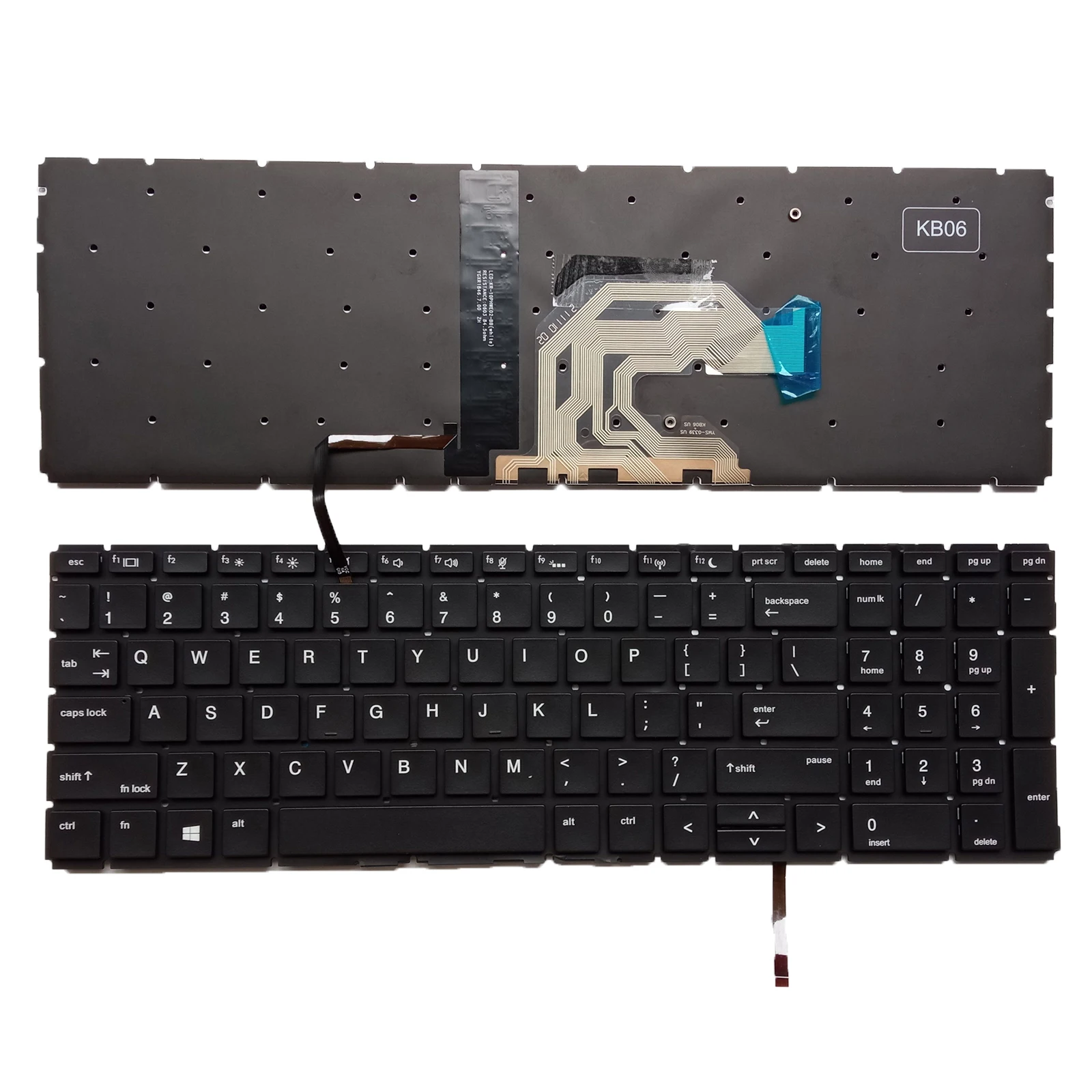 US Laptop Keyboard for Hp ProBook 450 G6 G7 455 G6 G7 455R G6 G7 HSN-Q25C Q22C Q17C Q16C