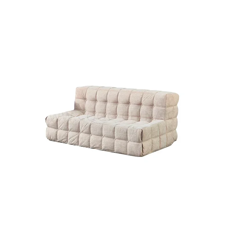 

l Vacuum Compression Cozy Chesterfield Design Sofa Couch Set Morden Beige Velvet Fabric Tufted Lazy Three Seater