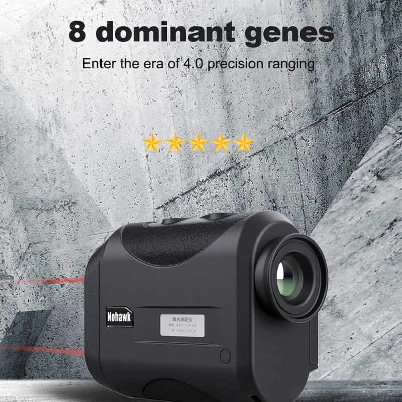 Nohawk High Precision Laser Rangefinder with Slope Golf Range Finder Golfing for Hunting Building Altimetry Distance