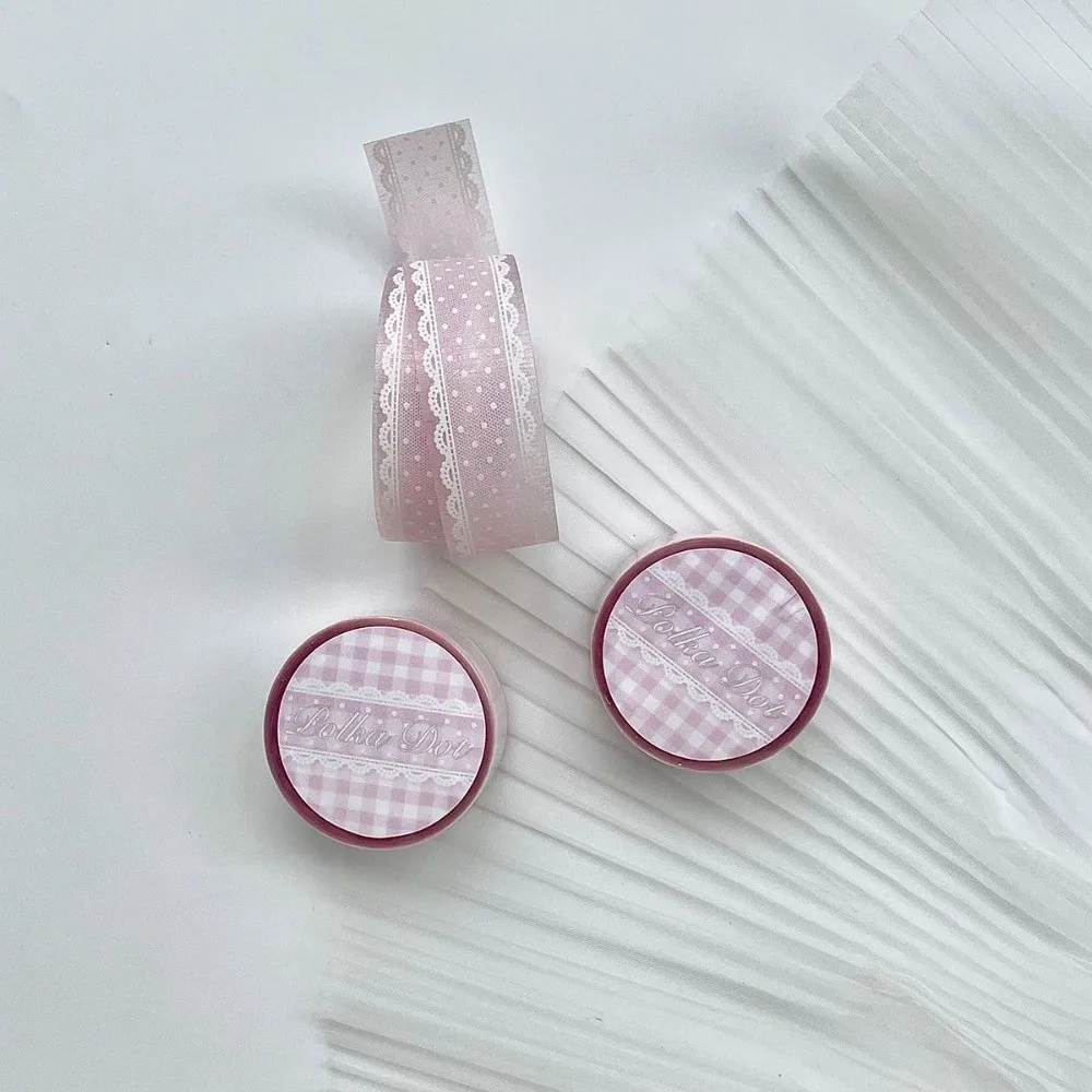 

Cute Shiny Surface Washi Tape Sweet Bow Flower Pattern PET Adhesive Tape Crafts Making Decorative Tape Notebook Decoration