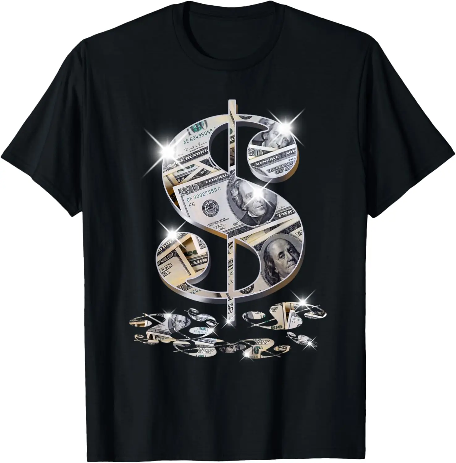 Cool As Dollar Bill Dollar Sign $$ Gift Design Idea T-Shirt