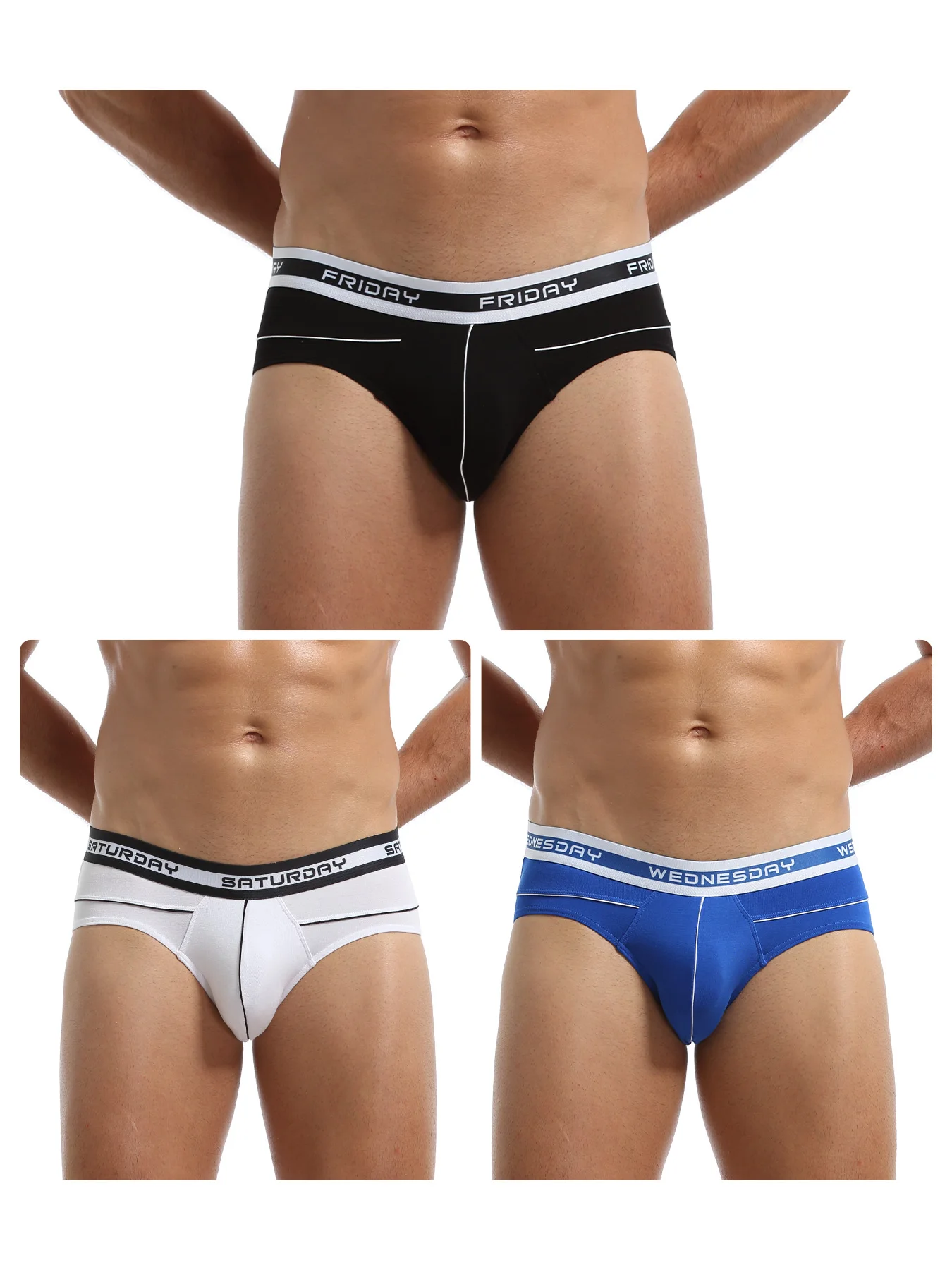 

Soft Bamboo Men's Briefs Skin-Friendly Bikini Underwear New Design Sexy Comfortable Gay Soft Underpants Discount 3/4/7pcs Set