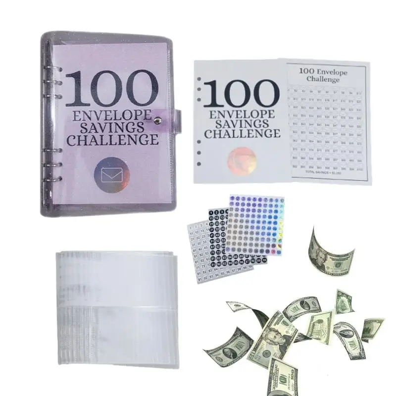 100 Envelopes Money Saving Money Challenge Budget Binde With Cash Envelopes For Budget Planner